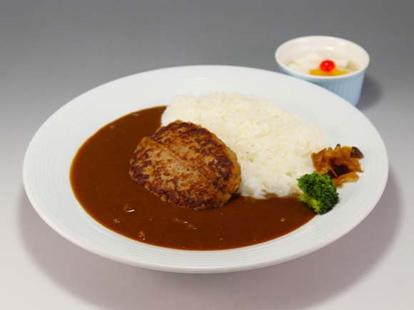 ハンバーグカレー（甘口）（杏仁豆腐付）